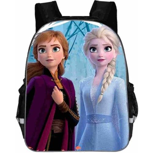 Frozen 2 Elsa Hot Sale Bagpack 11-16 Inch Kids School Bags Cartoon Backpacks girls SchoolBag Baby Backpack Bag Original Disney