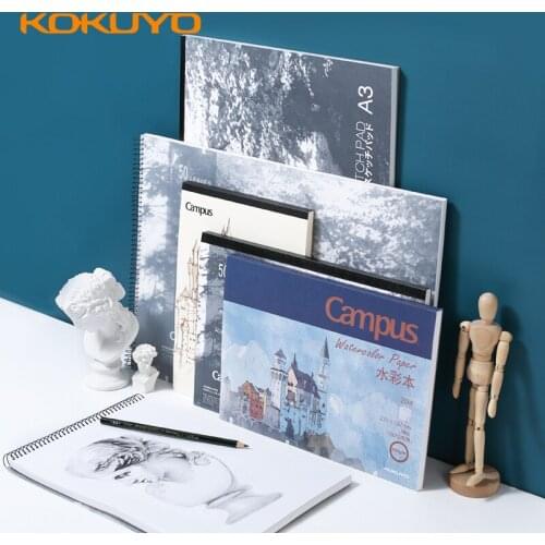 KOKUYO Sketch Sketch A3/A4 Coil Viscose Style Art Painting Book Thickened Paper Students Use Blank Drawing