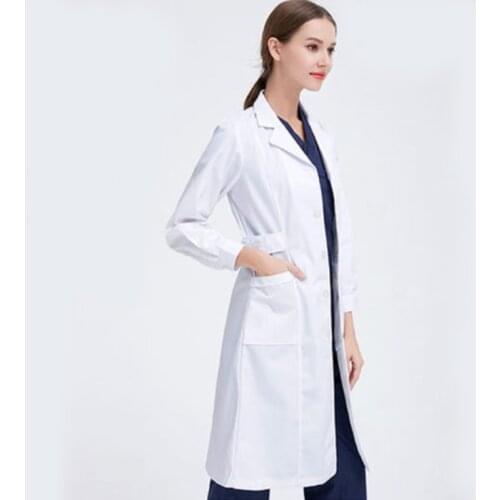 Viaoli 2020 High Quality coat scrub work Beautician Mid Length Scrub Jackets Clothing women scrubs salon uniform spa uniforms