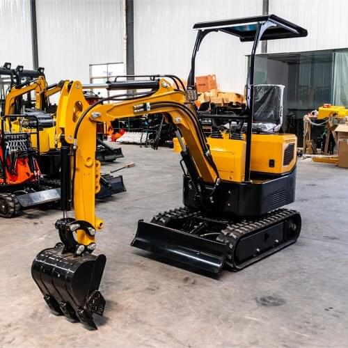 2021 New Design Mini Excavator 1ton China Small Hydraulic Digger Bagger HT10 Cheap Price with Openable Seat Cover