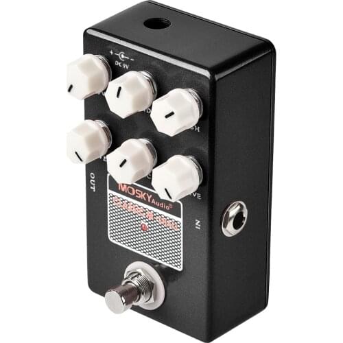 Moskyaudio Guitar Effect Pedal Classic M-Shall Classic Speaker Simulation Drive Voice Level Guitar Effect Processor Guitar Part