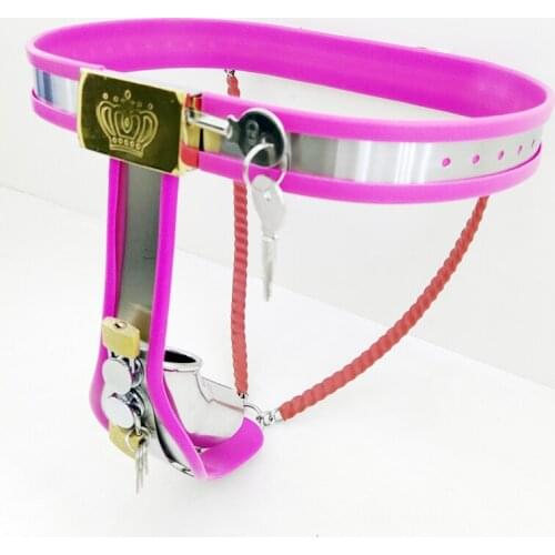 Stainless Steel Silicone Male Chastity Belt Penis Lock Cbt BDSM Sex Toys For Men Sexy Pants Erotic Cock Cage Chastity Device