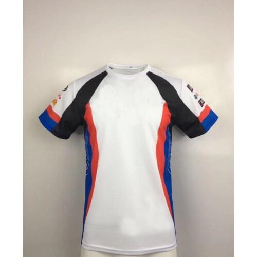 NEW 2020 White Motorrad Motorsport Motorcycle T-shirt Cycling Outdoor Polyester Quick-Drying T-shirt Jersey For BMW Motocross