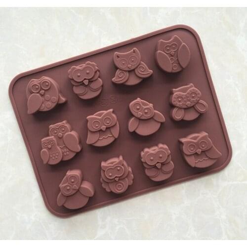 12 Even Owl Multiple Modeling Silicone Chocolate Mold Fragrance Mode XG012