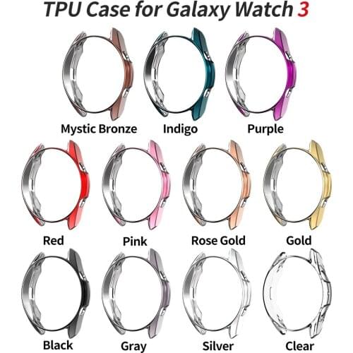 Ultra Slim Protector Case for Samsung Galaxy Watch 3 45mm 41mm Watch3 Soft Hollow out smart watch Cover Protective Bumper Shell