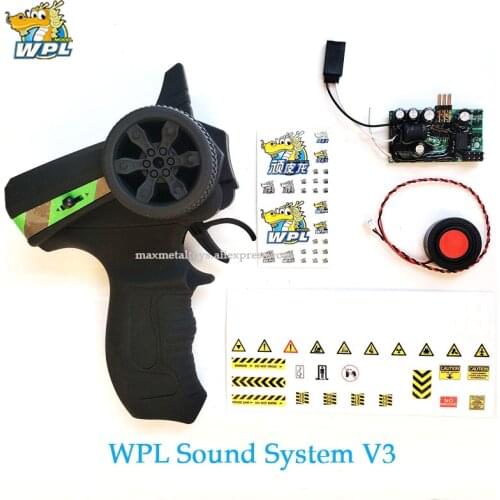 WPL Upgrade Control Control Sound System V3 Transmitter DIY Receiver Board Horn Spare Part Accessories Replacement For WPL Truck