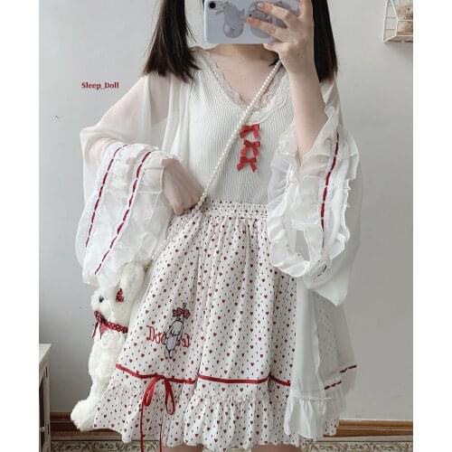 New Summer Preppy Harajuku Punk Hot Girl White Lace Up Bow Skirt Fashion Sweet Girl Mini Kawaii Pleated JK Skirts