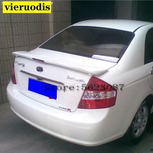 For Kia Cerato Forte Sports 2006-2012 ABS luggage trunk spoiler rear lip with light