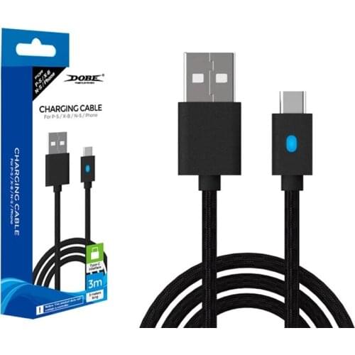 3M PS5 Charging Cable Type C Transmission Power Line Gamepad Charger With LED Lndicator Light For PlayStation 5 PS5 Accessories