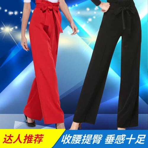 2018 Ballroom Dance pants Ladys Tango Waltz Dancing costumes Women Ballroom Dance Competition pants DB135