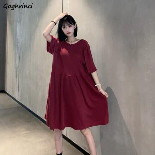 Summer New Short Sleeve Dress Women Chic Harajuku Hollow Out Fashion Dresses Leisure Loose V-neck Bow Solid Hepburn Korean Style
