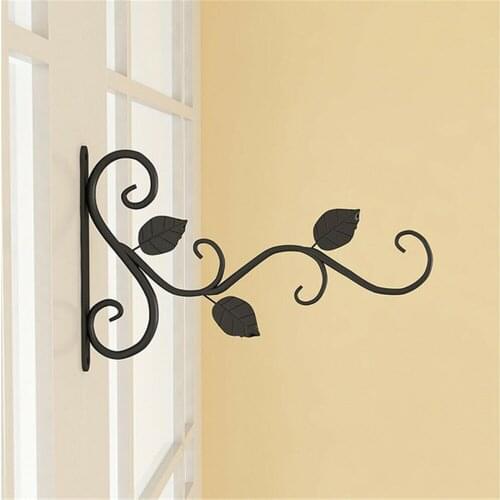 1Pcs Hanging Plants Bracket Wall Hanging Flower Pot Support Bracket Hook Iron Hanger Plants Holder Balcony Home Decoration