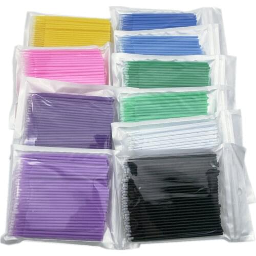 100PCS Dental Disposable Micro Applicator Brush Black Size 1.2 mm Free Shipping
