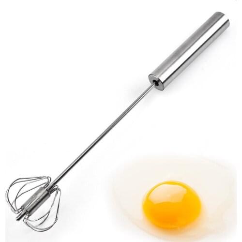 Stainless steel 14-inch semi-automatic whisk kitchen gadge hand-held whisk mixer hand-pressed whisk