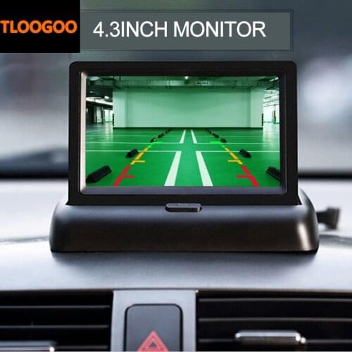 4" Foldable TFT Color LCD Car Reverse Rearview Monitor bus / car Monitor 12V/24V