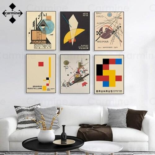 Bruhrus Abstract Canvas Wall Art Printings Modern Cartoon Wall Poster Decor Home No Frame Posters and Prints for Home Decoration