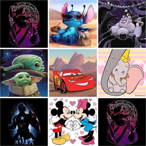 5D Diy Diamond Painting Disney Little Mermaid Villain Ursula Vanessa Diamond Embroidery Cross Stitch Art Mosaic Home Decor Gifts