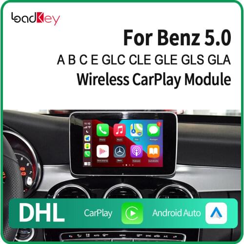 Loadkey & Carlinkit Decoder Android Auto Wireless CarPlay For Mercedes BENZ A B C E S Class NGT 5.0 System AirPlay Map Music Kit