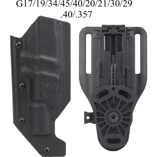 IWB KYDEX Holster Compatible with Glock 20/21/30/29/17/19/34/45 Gen(3-4) Pistol Waistband Adjustable Handgun Case for Hunting