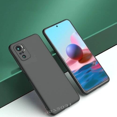 For Redmi Note 10 Pro Case Matte Slim Soft Silicone Phone Cover For Xiaomi Redmi Note 10 Max Funda