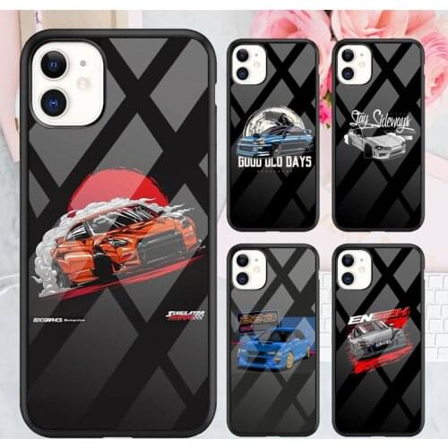 Sports car jdm Phone Case TPU+PC For iPhone X XR XS 11 12 mini Pro MAX 7 8 Plus