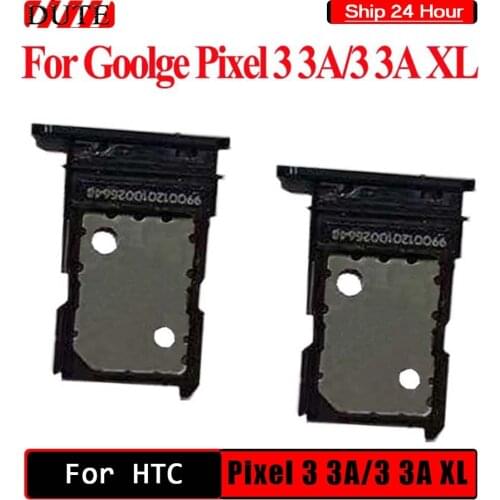 Sim Tray Holder For Google Pixel 3 XL Card Tray Slot Holder Adapter Socket Repair Parts For Google Pixel 3A XL Sim Tray Holder