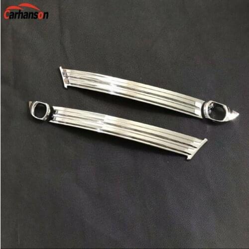 For Car Accessories Mazda Cx-8 Cx8 2017 2018 Abs Chrome Front Fog Light Frame Cover Rear Foglight Cover Trim Car Sticker Styling