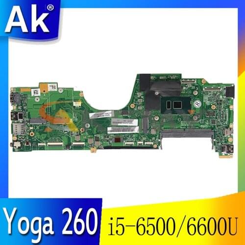For Lenovo ThinkPad Yoga 260 laptop motherboard LA-C582P i5 6500/6600U 8GB RAM tested 100% work 01LV849 01LV862 00NY991