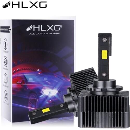 HLXG D1S LED car headlight canbus luz led carro 10000LM 6000K Bulbs D5S D3S D4S D4R D8S D2S D2R LED 12V 24V light auto lamp 2pcs