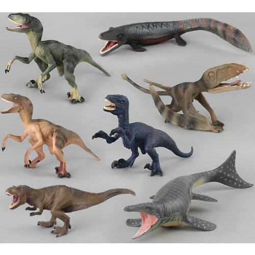 Velociraptor Pterosaur Tyrannosaurus Rex Dinosaur Action Figure Animal Model Simulation Toy Collector Children Gift