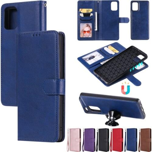 Flip Case For Samsung Galaxy A01 A11 M11 A21S A31 A41 A51 A71 5G A516 A716 Magnetic Detachable 2 in 1 Wallet Leather Phone Cover