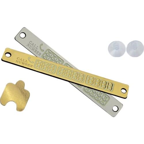 Hot Sale Car Styling Phone Number Card Temporary Car Parking Card Telephone Number Card Notification Night Light Sucker Plate