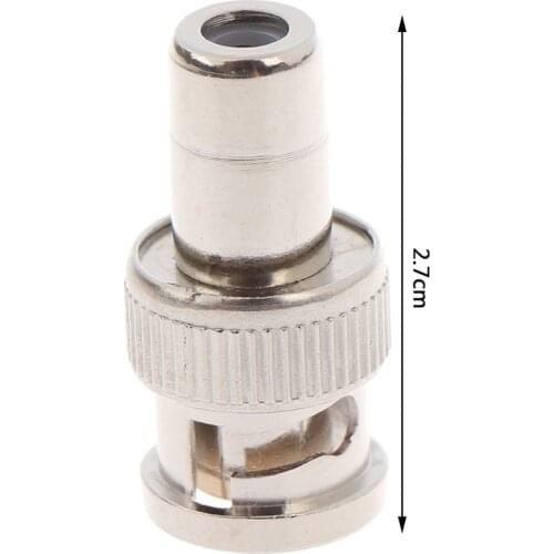 5Pcs BNC Male to AV RCA Female Coax Coaxial Connector Adapter hot sale