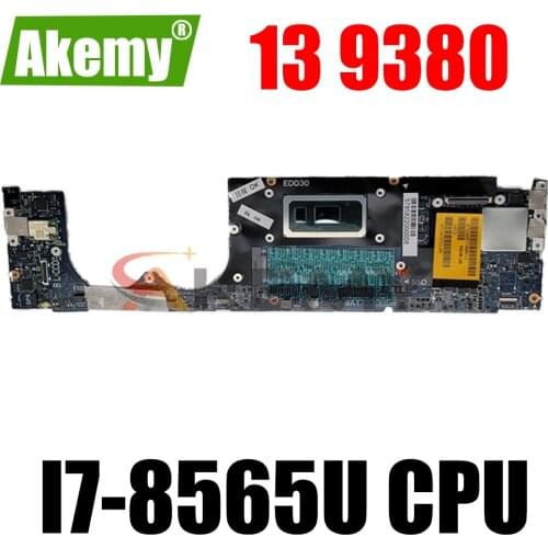 FOR DELL XPS 13 9380 Laptop motherboard SRFFW I7-8565U CPU with CN-088MRW 088MRW 88MRW LA-E672P 100% working well