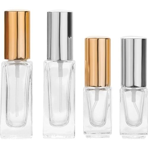 MUB - 3ml 7ml Convenient Refillable Perfumes Bottle Portable Mini Sprayer Pump Bottles Empty Transparent Glass Travel Bottle