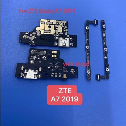 NEW USB Charger Board+ Power On Off Volume Switch For ZTE Blade A7 2019 USB Charging Port Dock Plug Connector Flex Ribbon Cable