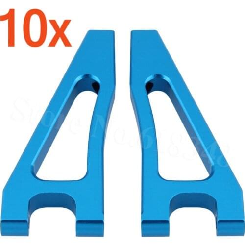 Wholesale 10Pairs/Lot HSP Hobby 06039 166018 Aluminum Front Upper Arms Upgrade Parts for 1/10 4WD RC Buggy Model Car
