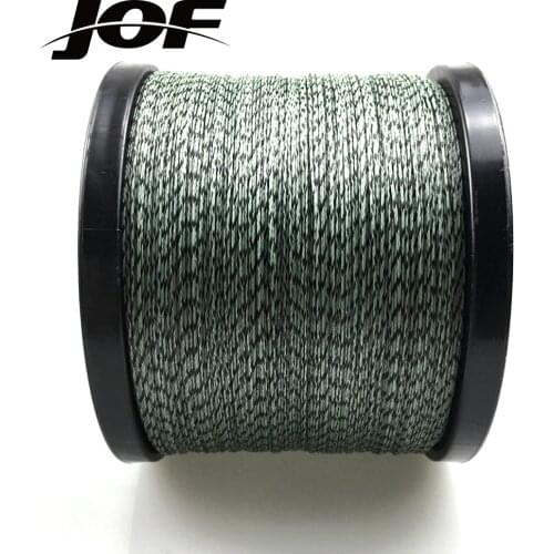 JOF 8 Strands 1000m 500m 300m 150m 100m PE Braided Fishing Line Camouflage 8 Threads Waeves Line 18LB-78LB