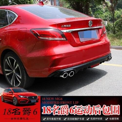 Suitable For 18 New Mg 6 Modified Side Skirt Tail Large Surround Front Shovel Lip Safety Rear Bar Exhaust Pipe