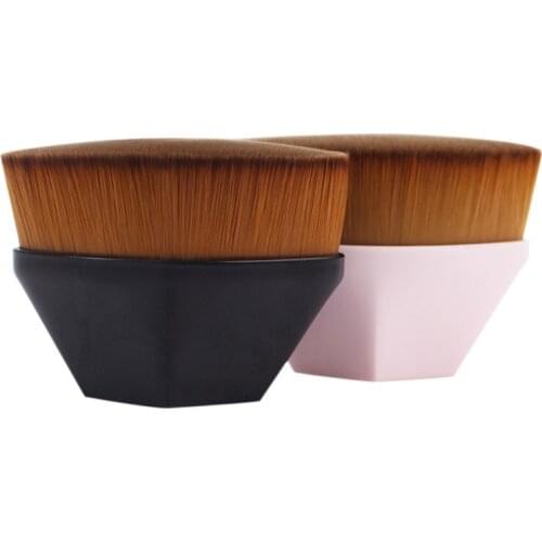 Portable Foundation Brushes BB Cream Loose Powder Flat Shadows Brush Kit Female Makeup Tool Cosmetics