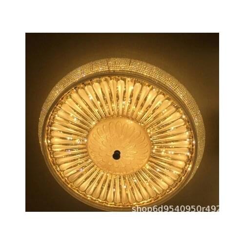 Postmodern Tmall Elf Warm Bedroom Study Nordic Light Luxury Crystal Lamp LED Round Luxury Ceiling Lamp
