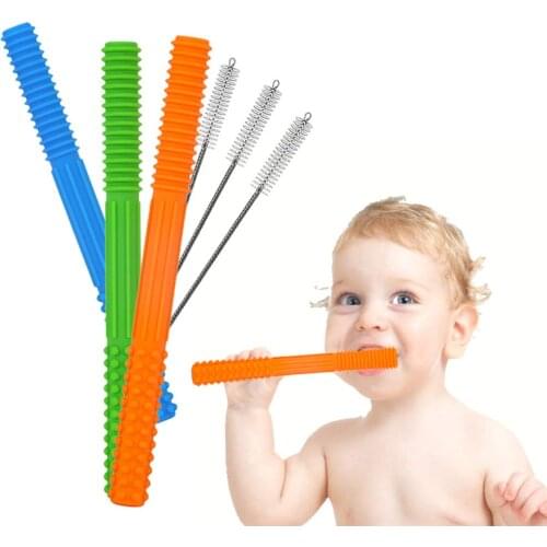 Teething Tubes -Soft Silicone Baby Teether Toys-Helps Soothe Teething Infant and Toddlers baby accessories newborn teether