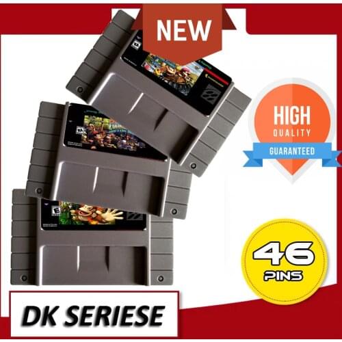 Save File DK Series DK 1 2 3 NTSC 16 Big Gray Game Card For USA Version Game Player