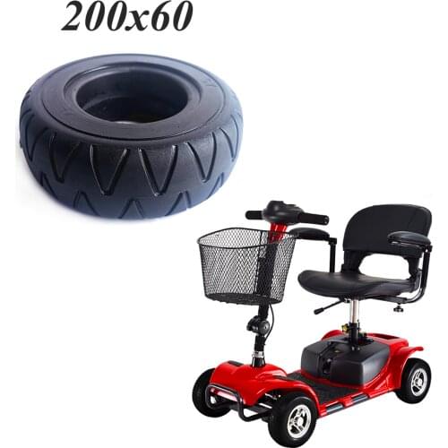 200x60 Solid Tire 200*60 Tyre 8 Inch Thickened Puncture Proof Solid Tire for Electric Scooter Accessory