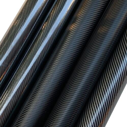 Ultra Glossy 5D Carbon Fiber Vinyl Car Wrap Sheet Roll Film Motorcycle Laptop Skin Decal Auto Accessories Waterproof Car Styling