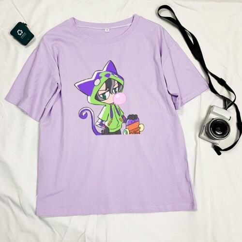 Harajuku Anime SK8 The Infinity Ladies Tops Casual O-Neck Tee Shirt for Women Summer T-shirts Female Tshirt