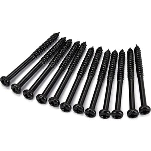 12x Bass Pickup Mounting Screws for PB JB P90 Pickups Musical Instrument Parts