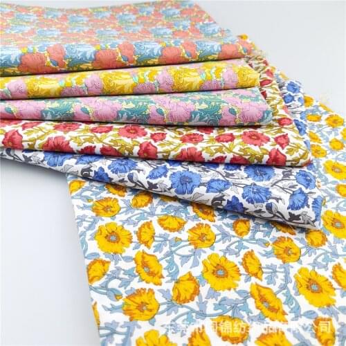 145x50cm, 40s Cotton Plain Poplin Printed Sewing Fabric, Making Shirt Dress Home Decoration Cloth