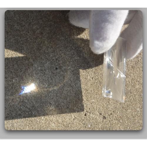 2PCS 55mm Square Optical PMMA Fresnel Lens Focal Length 70mm Plane Magnifier Threaded Condenser Lamp Lighting