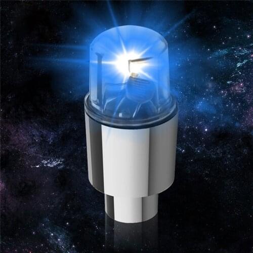 2pcs Auto Car Tire Wheel Valve Light LED Bike Wheel Lights Waterproof Wheel Valve Caps Flashing Lights For Car Motorcycle